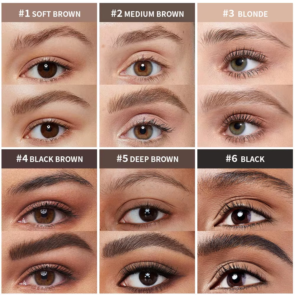 Superfluff Volumizing Brow Mousse Tint for Eyebrows Tinted Brow Gel Brown Long Lasting Waterproof Eyebrow Tattoo Dye Cosmetics