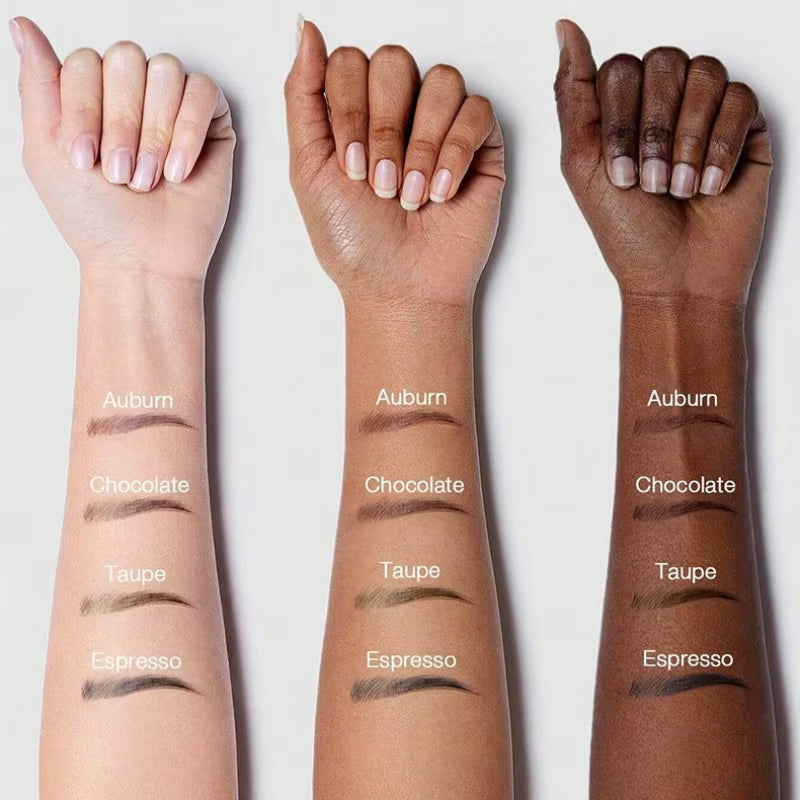 3D Dye Eyebrow Pencil Hairline Anti-Smudge Waterproof Long Lasting Black Brown Large Brush Natural Wild Eyebrow Enhancers Cream