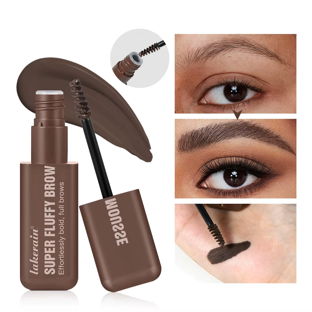 Superfluff Volumizing Brow Mousse Tint for Eyebrows Tinted Brow Gel Brown Long Lasting Waterproof Eyebrow Tattoo Dye Cosmetics