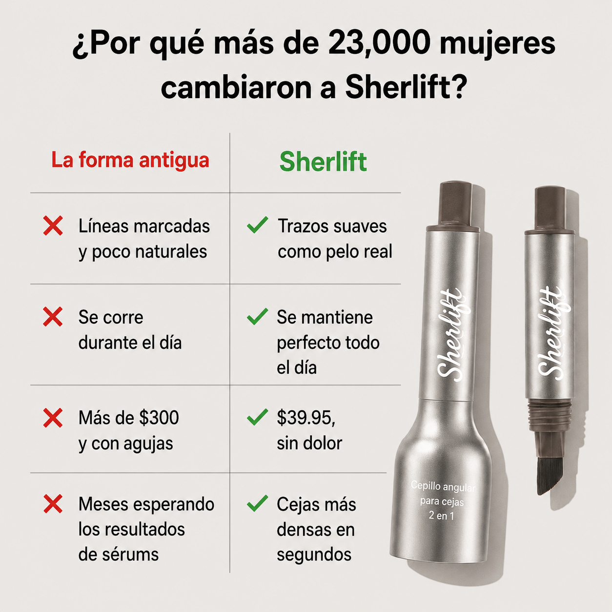 Sherlift™ - Cepillo Instantáneo para Cejas 2.0 *Nuevo Look*